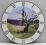 Zegar drewniany  pole lawendy 30 cm