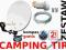 ZESTAW CAMPING TIR ANTENA SATELITARNA 35cm +GRATIS