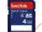SANDISK SECURE DIGITAL SDHC 4GB |!