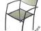 KRZESŁO METALOWE SIATKA CZARNE LITEX