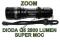 LATARKA ZOOM CREE Q5 LED 2800 LUMEN 2x ŁADOWARKA