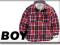 NEXT WIOSNA KOSZULA LONG BRUSHED RED CHECK 9-12 M