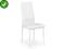 Krzesło metalowe K70 białe eco skóra stal proszk.