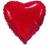 Balon foliowy serce czerwon balony Walentynki 47cm