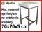 Kloc PE masarski na podstawie 70x70x5cm ALLGASTRO