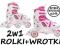 2w1 WROTKI wrotko ROLKI regulowane DZIECIĘCE 32-35