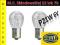 Żarówka P21W 6v 21w Ba15s Hella 1 włókno /