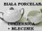 BIAŁA CUKIERNICA MLECZNIK PORCELANA