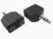 Adapter Jack 3,5mm wtyk - 2x Jack 3,5mm gn VIVANCO