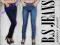 Eleganckie jeansy rurki wyszczuplające B.S. 104 cm