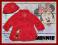 DISNEY_kurtka+kapelusz futerko MINNIE red 9-12 m