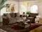 amerykański super wygodny zestaw salonowy