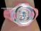 SPORTOWY WODOSZCZELNY RÓŻOWY ELEKTRONICZNY ZEGAREK