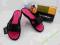 buty klapki RIDER KEY black pink na rzepy 38