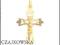 ZŁOTY 585 KRZYŻ * CROSS * KRZYŻYK 1,8cm x 2,4cm