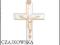 ZŁOTY 585 KRZYŻ * CROSS * KRZYŻYK 2,4cm x 3,8cm