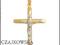 ZŁOTY 585 KRZYŻ * CROSS * KRZYŻYK 2,9cm x 4,3cm