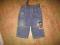 DISNEY BABY niebieskie jeansy z paskiem 6-9 m-cy