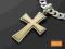 Krzyżyk męski złoto srebrny do grubszych łańcuchów