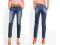 8064 MANGO __SPODNIE RURKI JEANSOWE CIENIOWANE_XXS