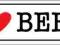 I LOVE BEER - KOCHAM PIWO - plakat 91.5x30.5cm