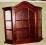 Śliczna drewniana witrynka