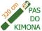 PAS DO KIMONA 320 cm BAWEŁNA ZIELONY 85149