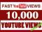 10.000 wyświetleń wyświetlenia YOUTUBE