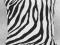 POSZEWKA DEKORACYJNA ZEBRA GRUBA BAWEŁNA TYŁ TAFTA