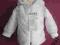 KURTKA CIENKA Z KAPTUREM DO CHRZTU ROZMIAR 74 CM