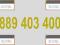 -- 889 403 400 -- ZŁOTY NUMER HEYAH, F. VAT 23%