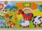 DREWNIANE PUZZLE Układanka Zwierzęta 15 el. FARMA