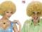 Afro PERUKA Atze UNISEX BLOND, Hipis Lata 70te