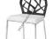 Krzesło metalowe białe krzesła H-301 salon kuchnia