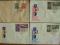 Zestaw 4 Kopert FDC S-232 i S-039