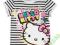 H&amp;M Bluzeczka w paski Hello Kitty 110/116-Nowa