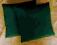 Nowe, zielone poszewki na poduszki 40x40.Szantung.