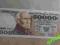 Stary banknot 50000 tysiecy złotych