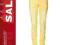 Świetne dżinsu rurki żółte roz 44 Q3293