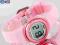 Różowiutki Zegarek Dziecięcy OCEANIC  Wodoszczelny