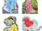 Puzzle KSIĘŻNICZKI 4 obrazki po 54 elementy Disney