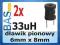 Dławik pionowy 33uH _ 6mm x 8mm _ 2 sztuki