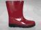 Kalosze gumowce dziecięce polskie bordowe 29 30