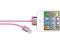 Kabel ładujący 2.1A 30pin/USB 2m różowy