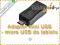 Przejściówka OTG mini micro USB do tabletu o