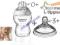 Tommee Tippee Butelka 260 ml + 2 smoczki 0+ i 3+