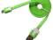 KABEL MICRO USB PŁASKI ZIELONY HQ