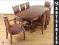 STYLOWY KOMPLET STÓŁ OWALNY I 6 KRZESEŁ  2 FOTELE