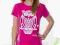 hazeshoppl T-shirt LA POLKA sowa PINK r.XL