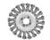HITACHI szczotka druciana kołowa 125x22,2x0,5